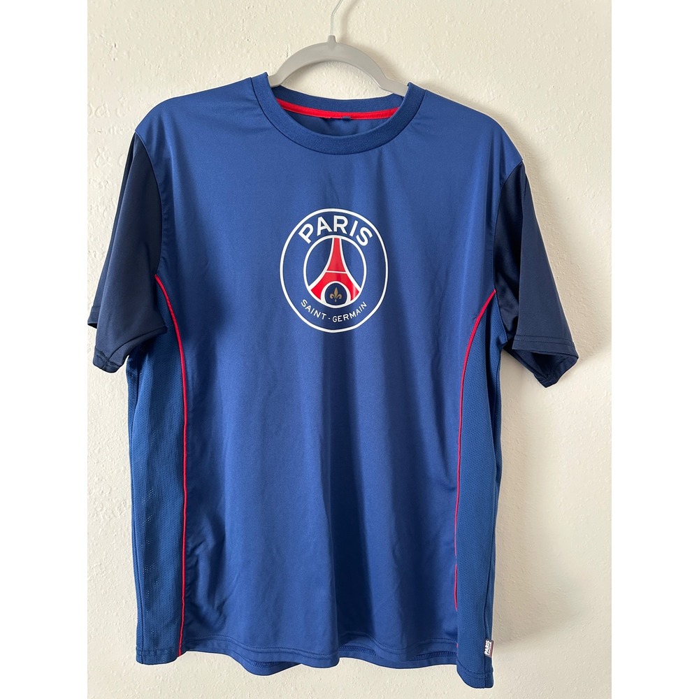 Paris Saint-Germain PSG Mens XL Blue Football Club Jersey Weeplay Shirt